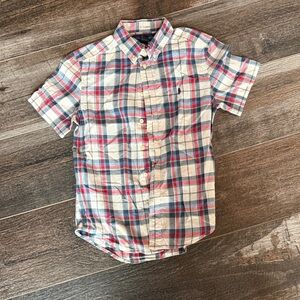 Polo Ralph Lauren Red and Blue Plaid Button Down Shirt